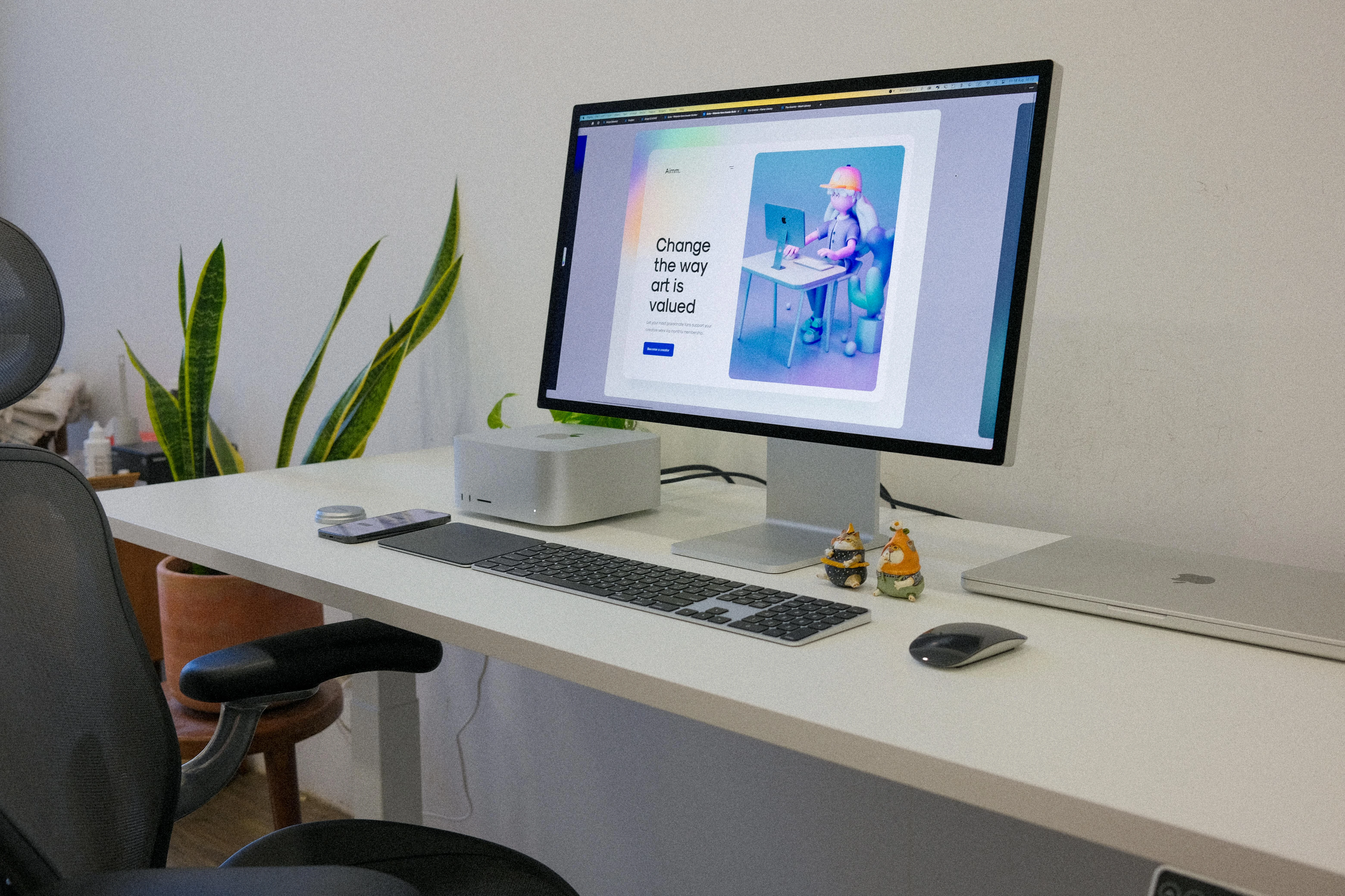 Modern bir ofis ortamında ergonomi değerlendirmesi